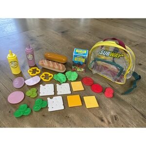 SUBWAY Pretend Play Food & Kid's Clear Backpack